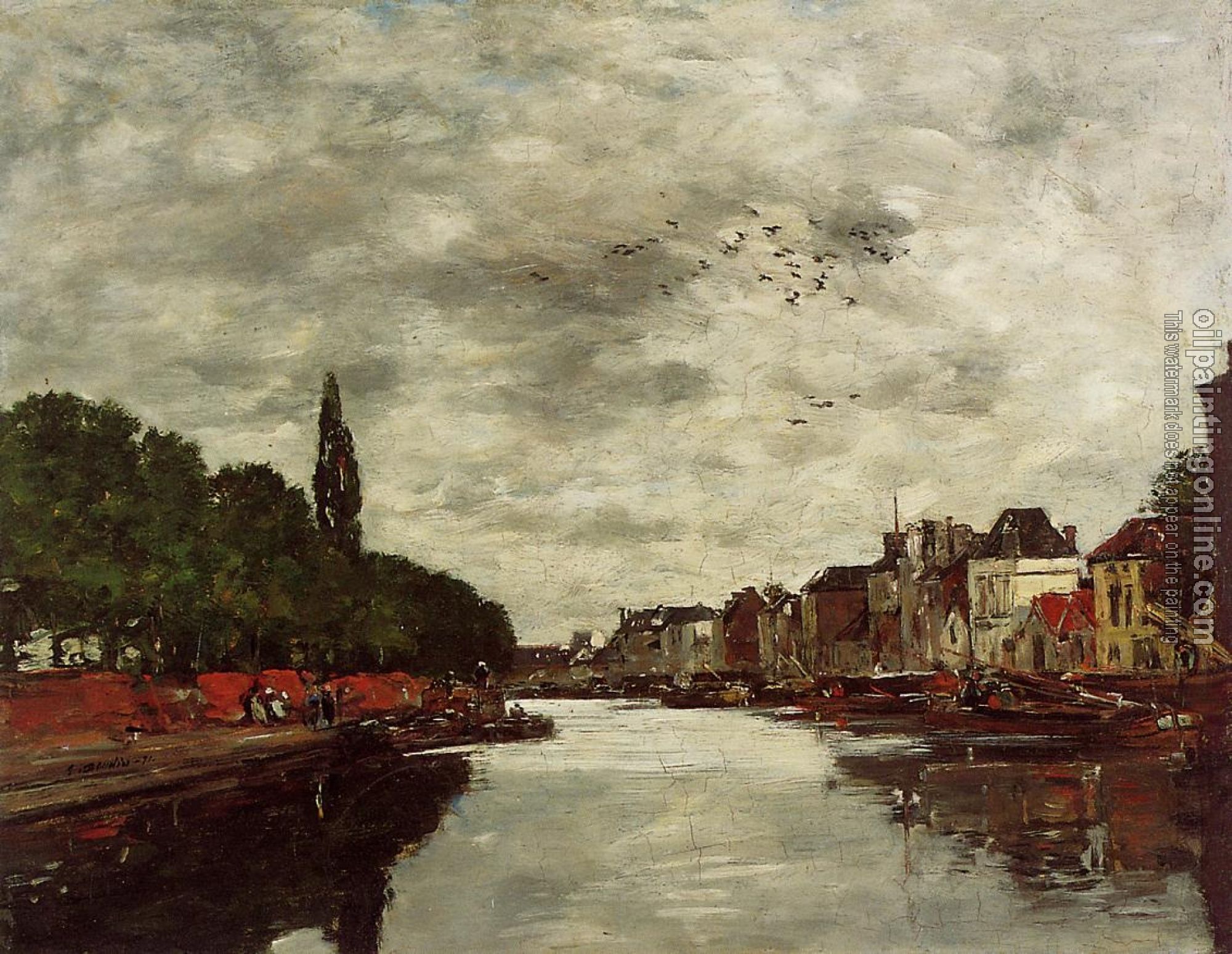 Boudin, Eugene - A Canal near Brussels